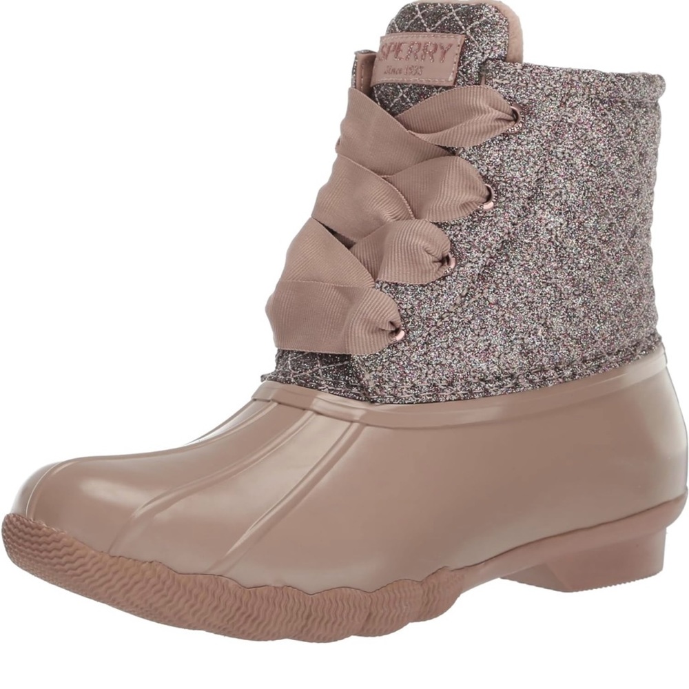 NIB Sperry Saltwater Sequin Duck Boot - Picture 4 of 8